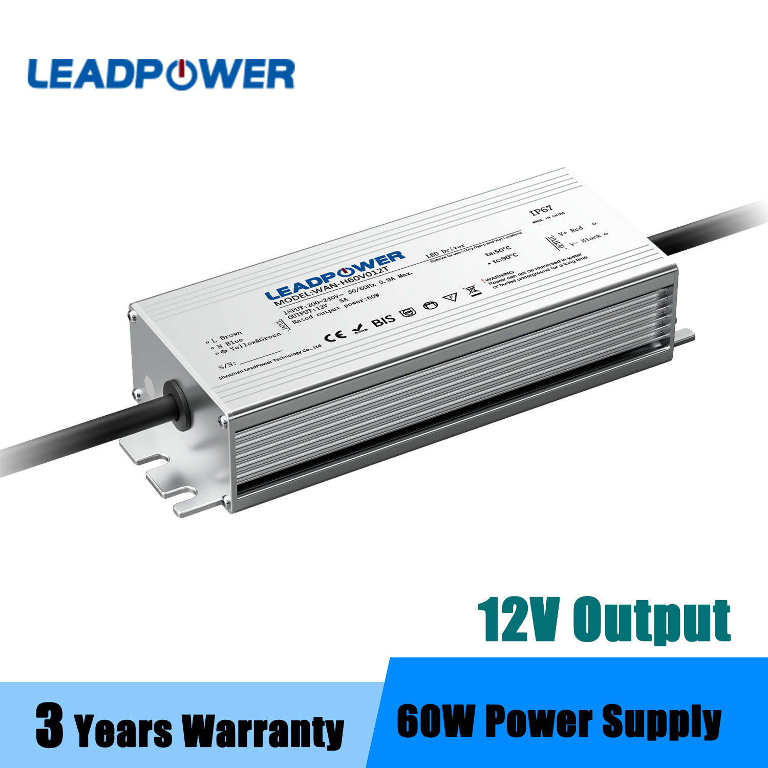 Import & Wholesale 60W LED Power Supply,Waterproof LED Power Supply,LED